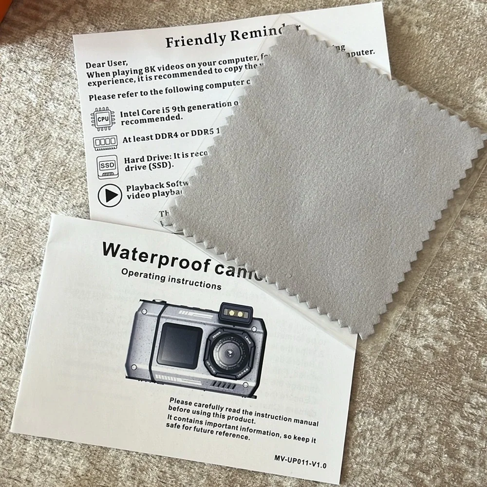 Brand New 8K UHD 70MP Digital Camera 32GB Card Waterproof Underwater